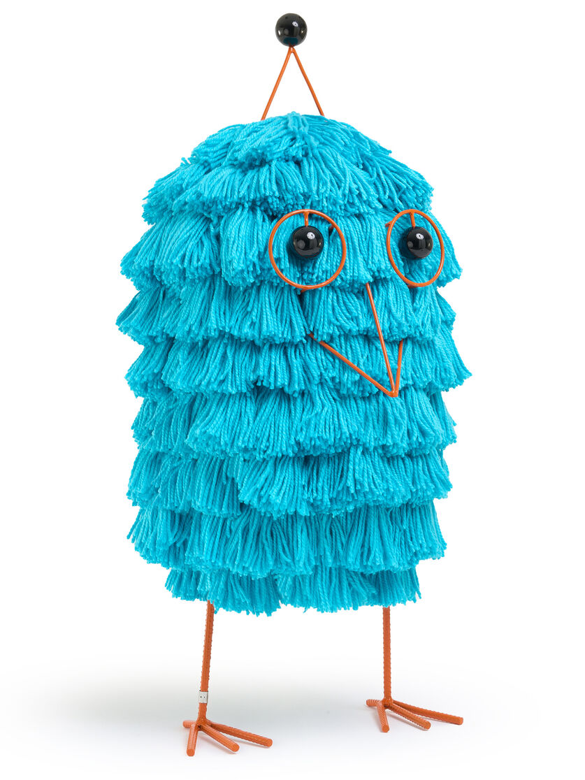 Woolly Friend "Abelo" Grande In Lana Azzurra - Accessori - Image 4