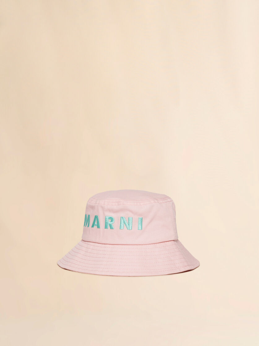 Yellow fisherman hat with logo - Caps - Image 1