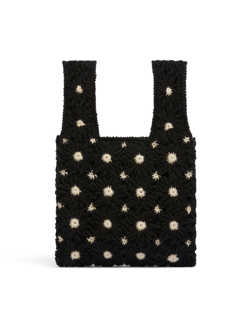 ホワイト ブルー クロシェ製 MARNI MARKET FISHバッグ - ショッピングバッグ - Image 3