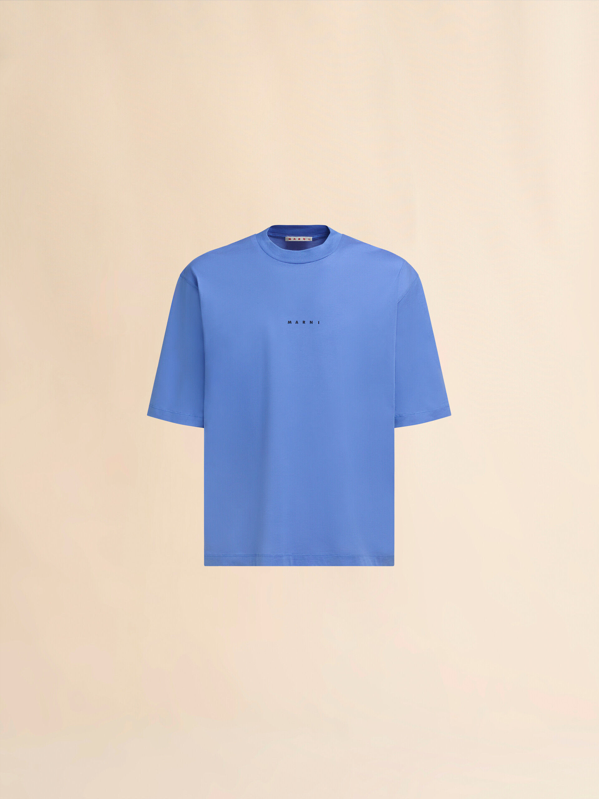 ライトブルー オーガニックコットンTシャツ、Mini マルニロゴ