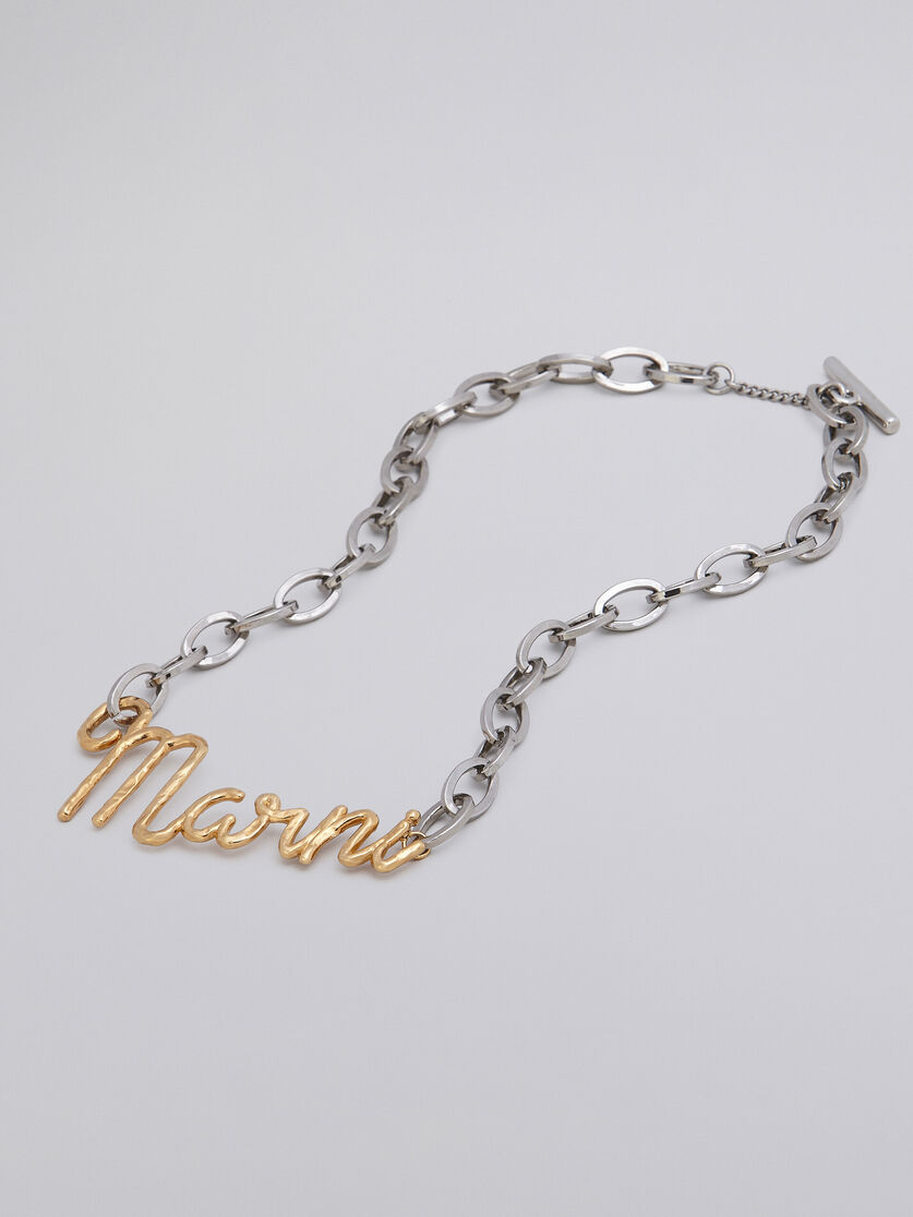 Brass MARNI ITALIC necklace - Necklaces - Image 3