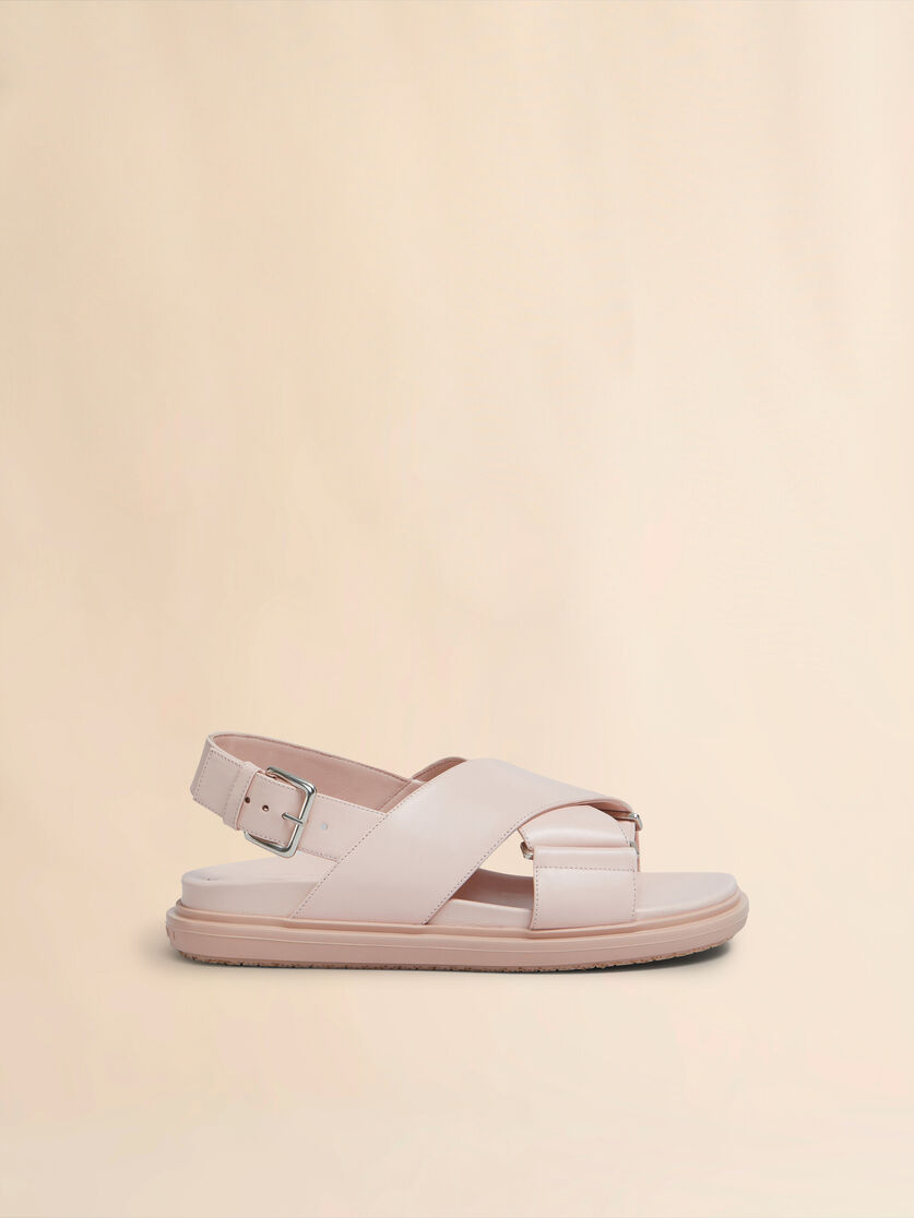 Braune Fußbett-Sandalen aus Leder - Sandalen - Image 1
