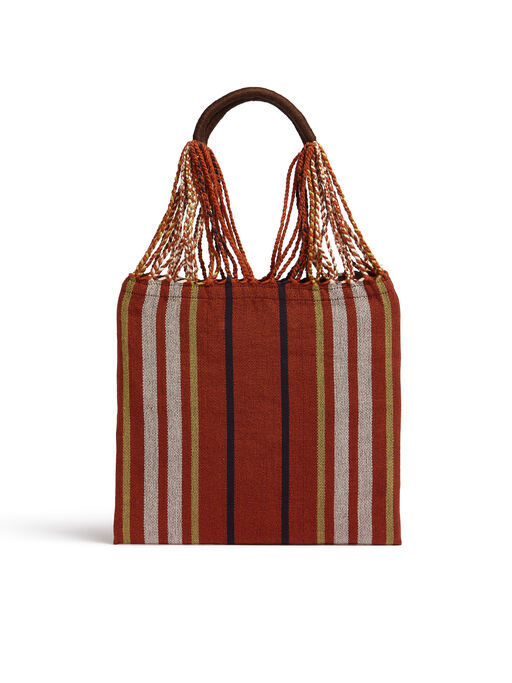 マルチカラー ブラウン クロシェ MARNI MARKET HAMMOCKバッグ - ハンドバッグ