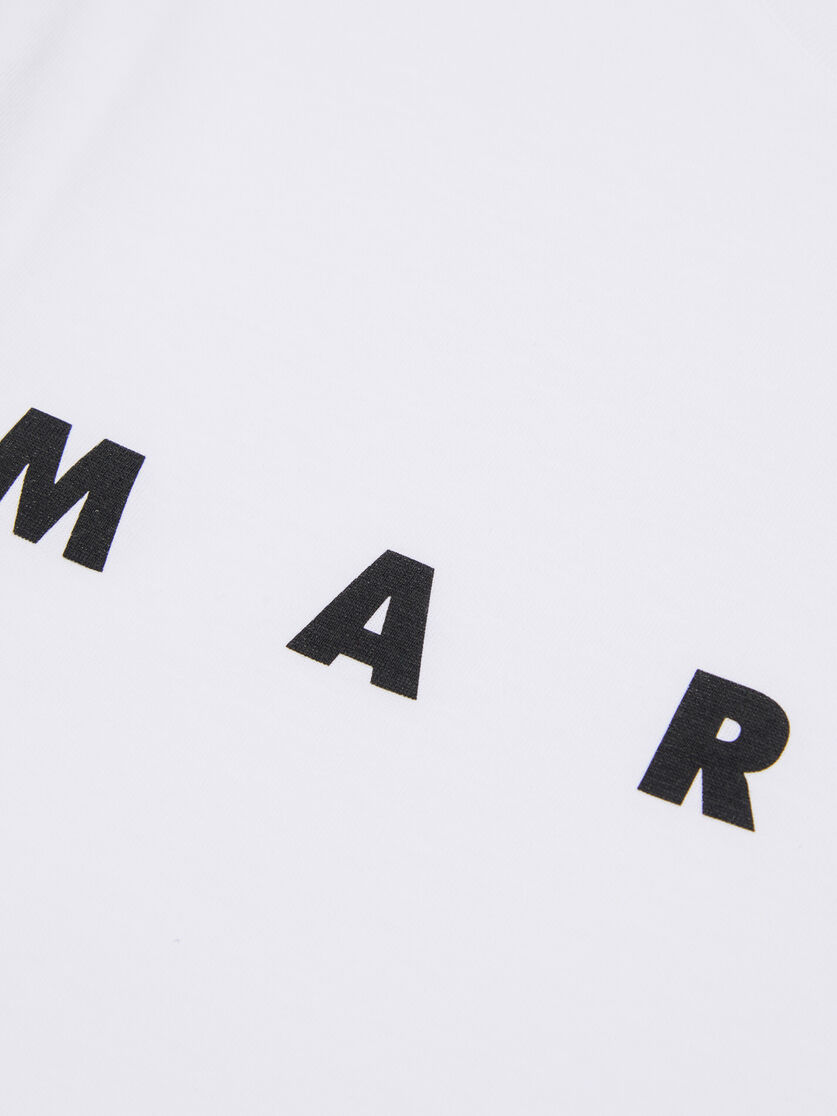 White cotton t-shirt with logo, Image 4