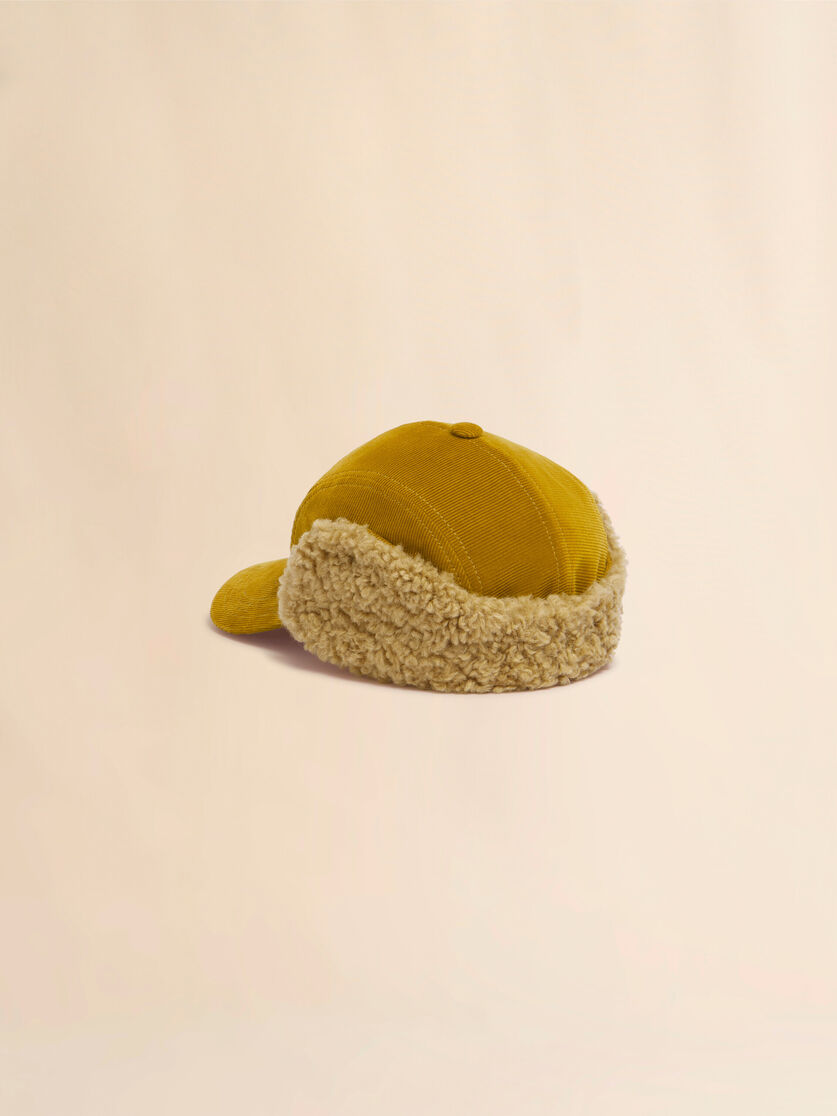 브라운 코듀로이 에비에이터 베이스볼 캡 - 모자 - Image 3