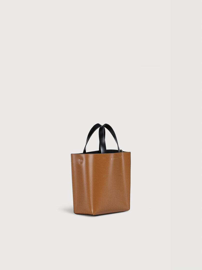 Museo Mini Bag in black and brown leather, Image 5