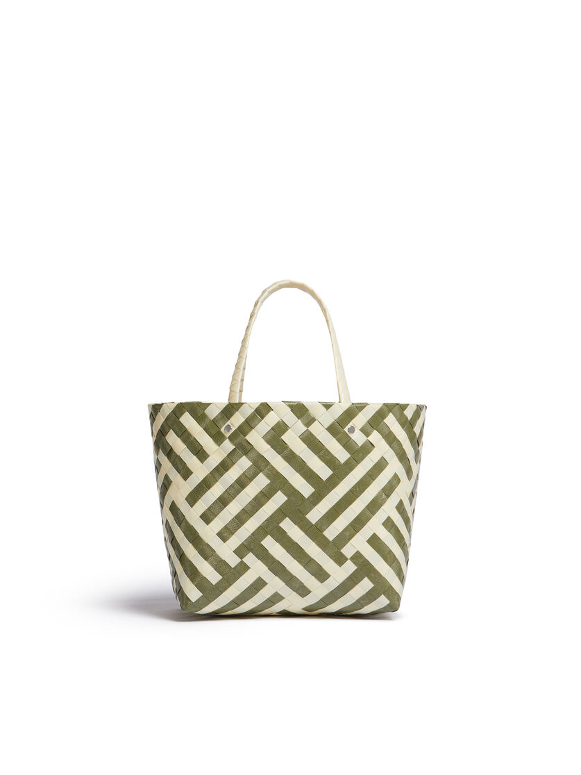 ブルー&レッド MARNI MARKET CHECK BASKET MINI BAG - ショッピングバッグ - Image 3