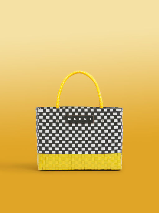 サン MARNI MARKET TAXI BASKET MEDIUM - ショッピングバッグ