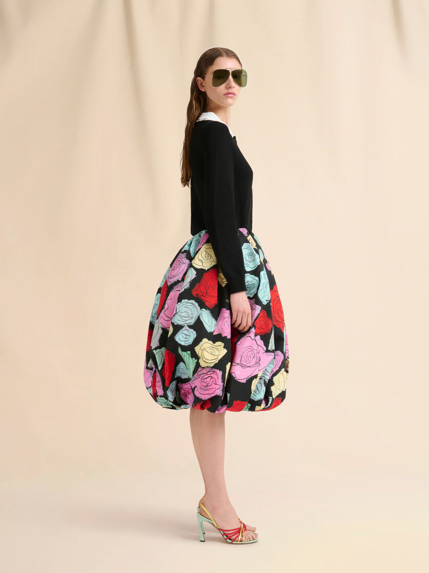 Black cotton cardigan with Marni Mending - Pullovers - Image 5