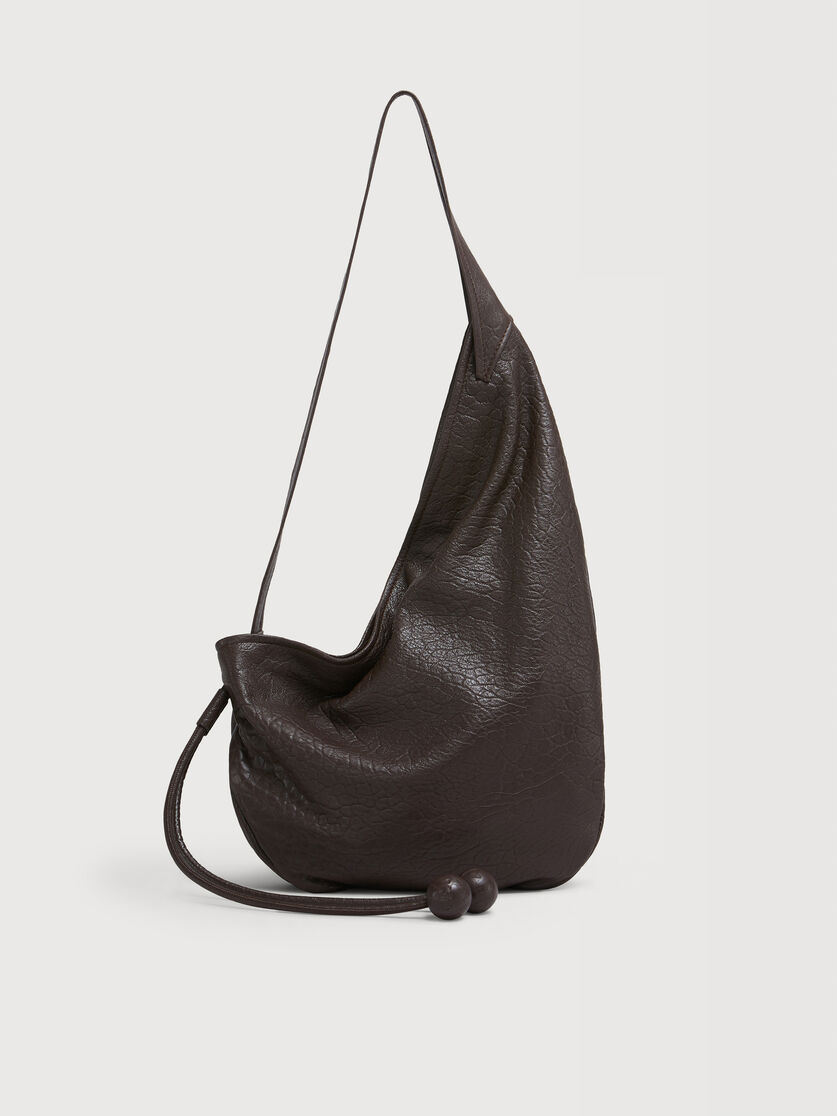 Small brown nappa Hobo bag, Image 1