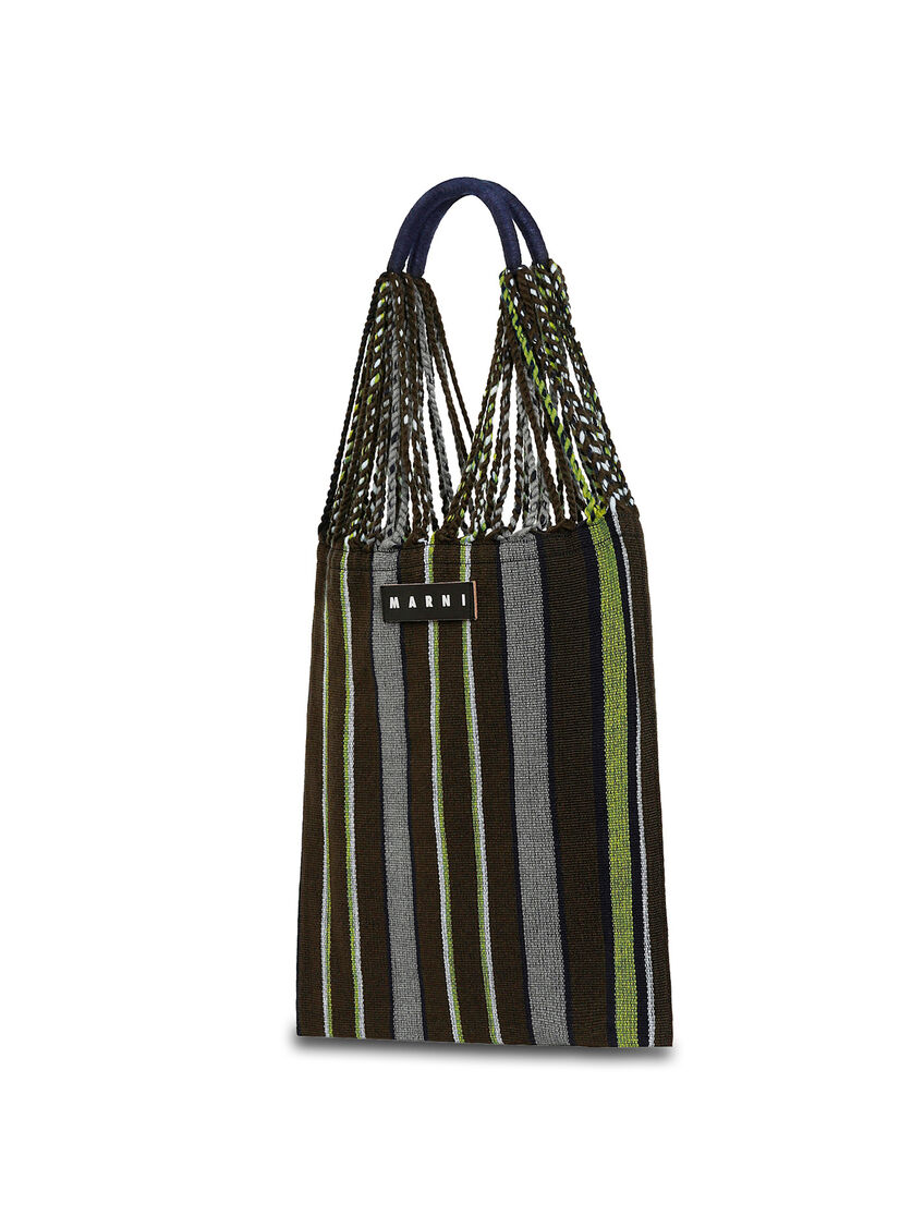 MARNI MARKET ポリエステル ショッピングバッグ ハンモック風ハンドル付き グレー/ターコイズ/レッド - ハンドバッグ - Image 2