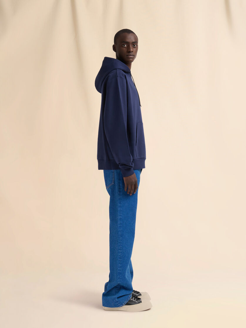 ホワイト ミニ Marniプリント オーガニックコットン製フーディー - ニット - Image 5