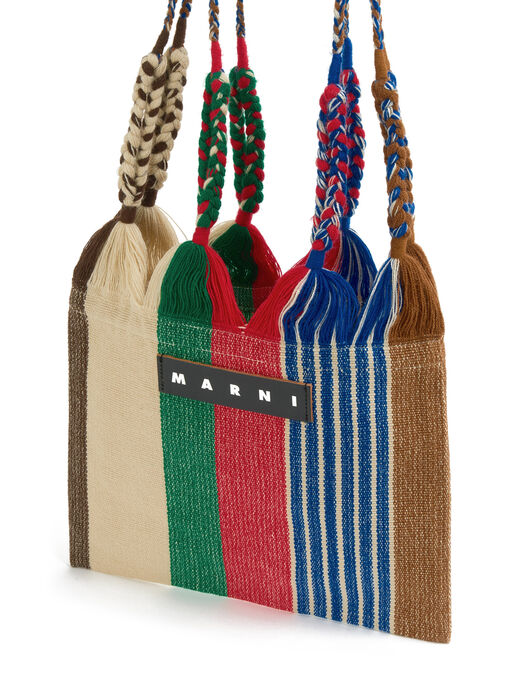 アースオブシエナ MARNI MARKET HAMMOCK クロシェ クロスボディバッグ - ショッピングバッグ