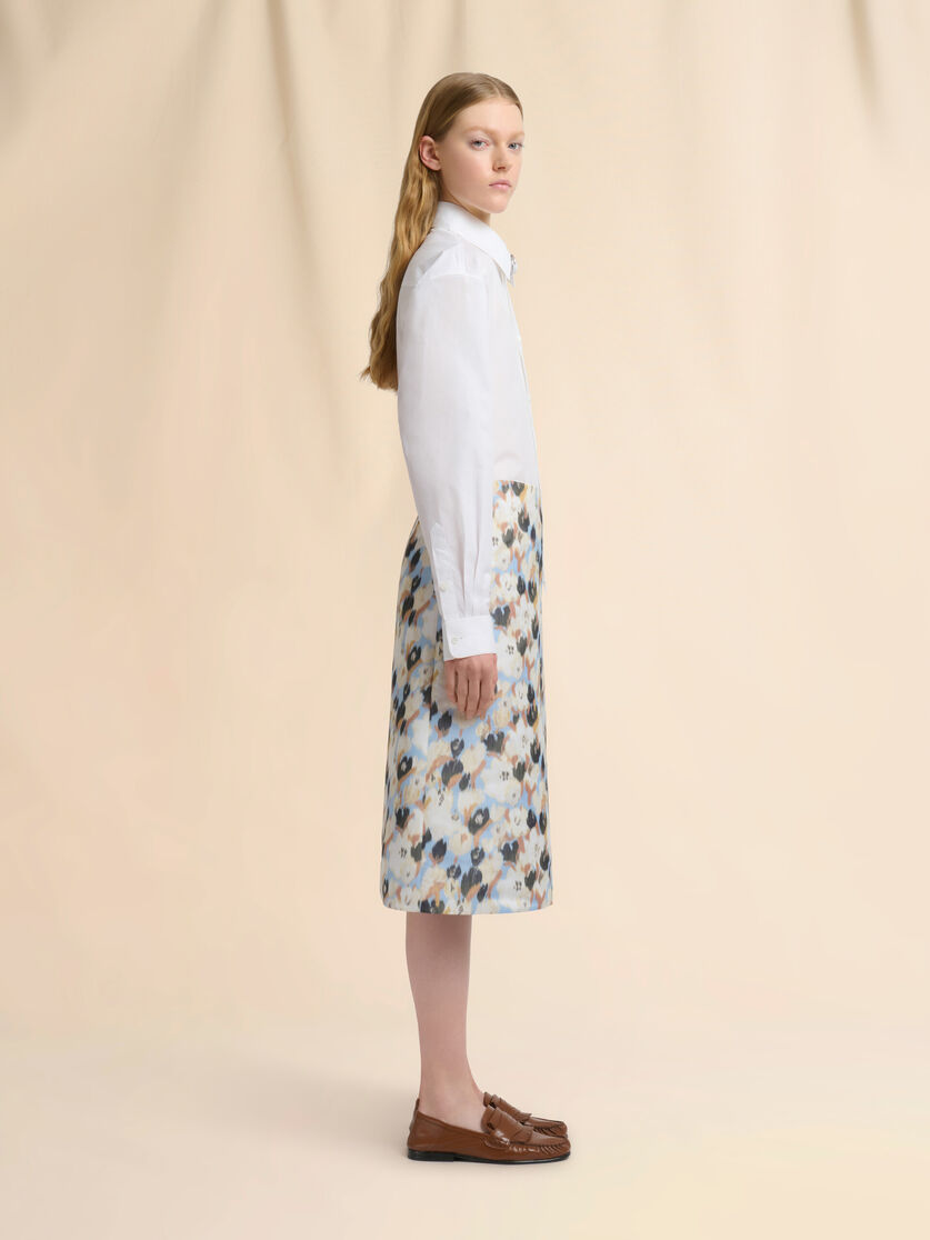 White poplin shirt with D-ring neck strap, Image 5