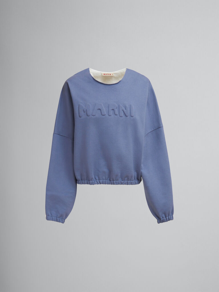Marni Blue Cotton Sweatshirt