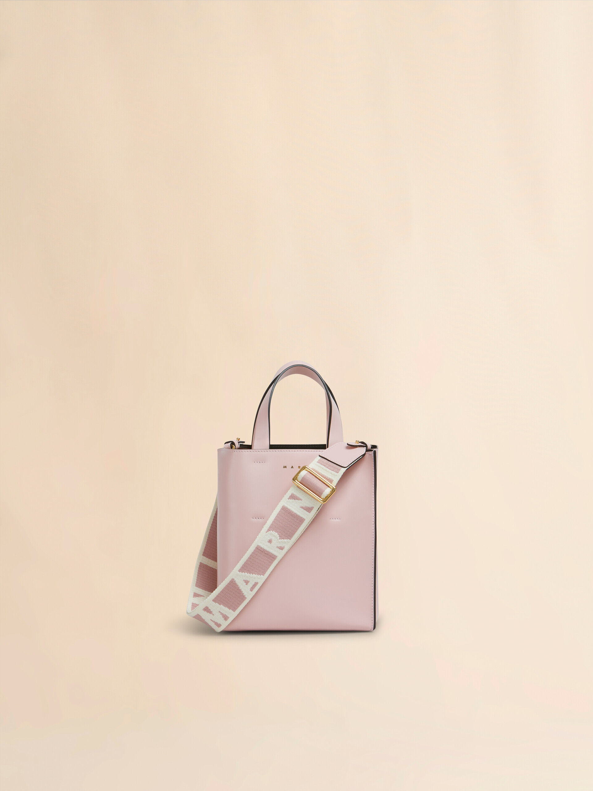 ライトピンク レザー製 Museoミニバッグ | Marni
