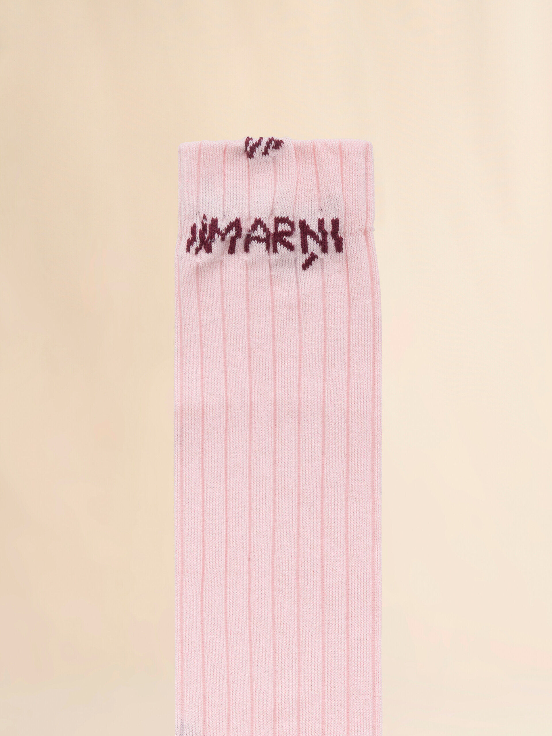 ★送料関税込★【MARNI】 Cotton Socks White ribbed cotton socks with Marni Mending | Marni