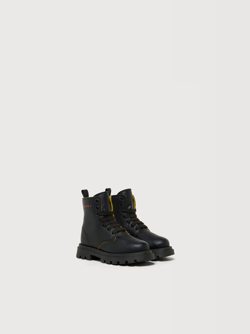 Black army boots with logo - Sneakers