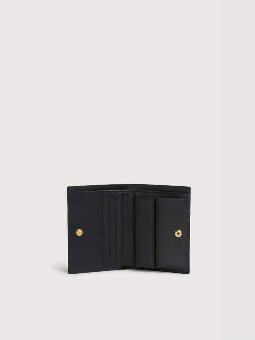 Black saffiano leather bi-fold wallet - Wallets