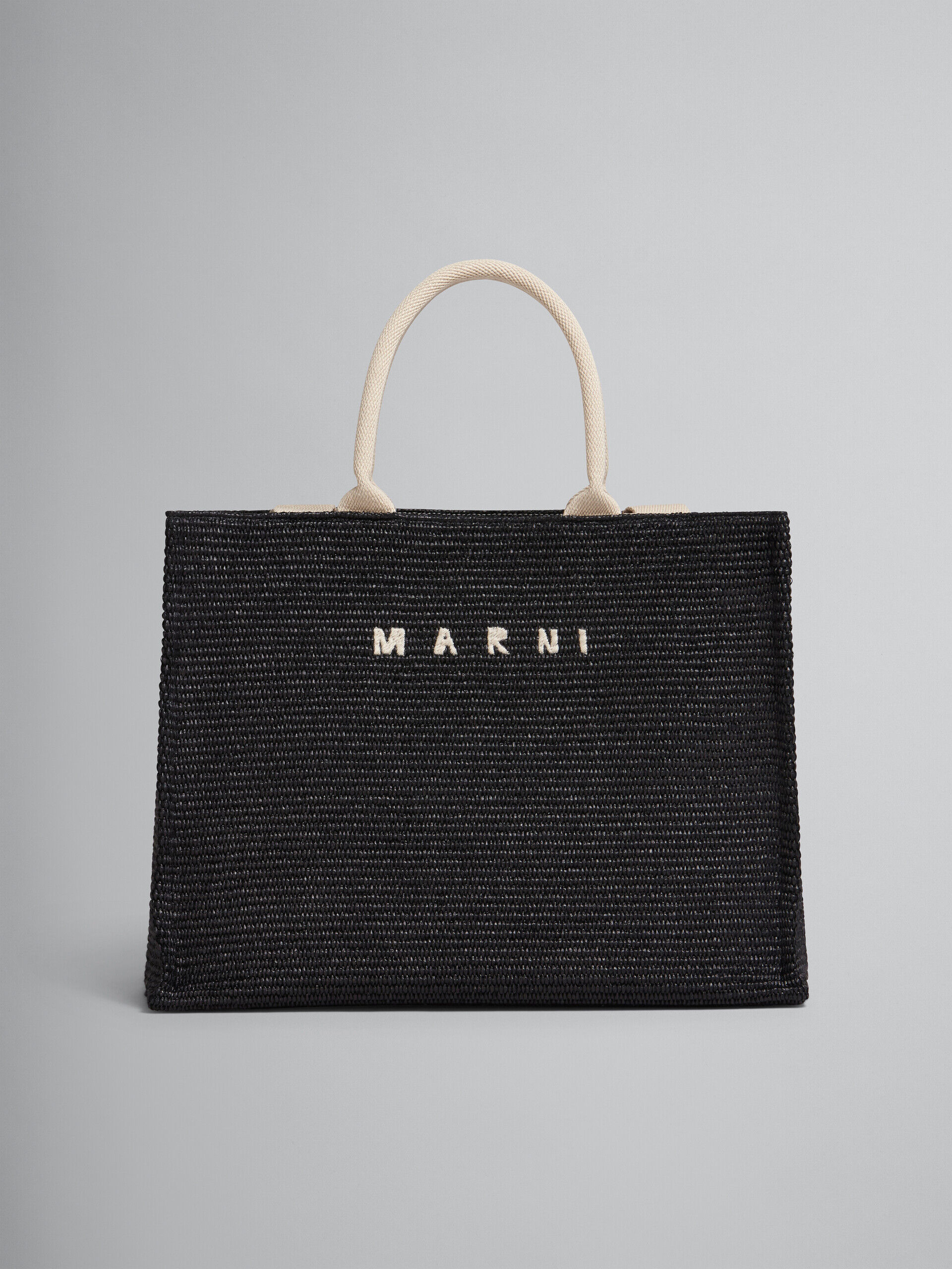 ブラック ラージトートバッグ | Marni