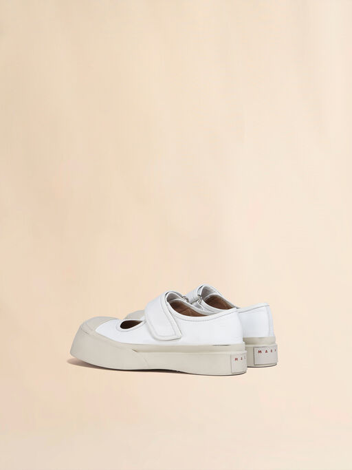 White nappa leather Mary Jane sneaker - Sneakers