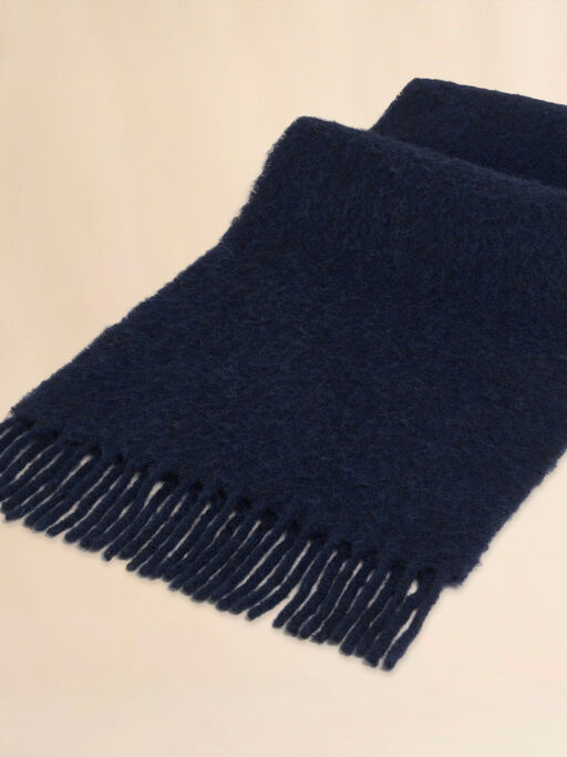 Blue alpaca scarf - Scarves