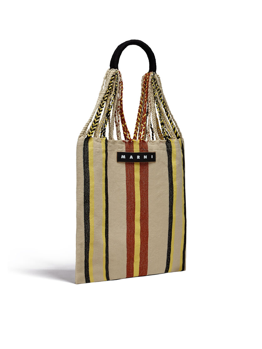 MARNI MARKET ポリエステル ショッピングバッグ ハンモック風ハンドル付き グレー/ターコイズ/レッド - ハンドバッグ - Image 2