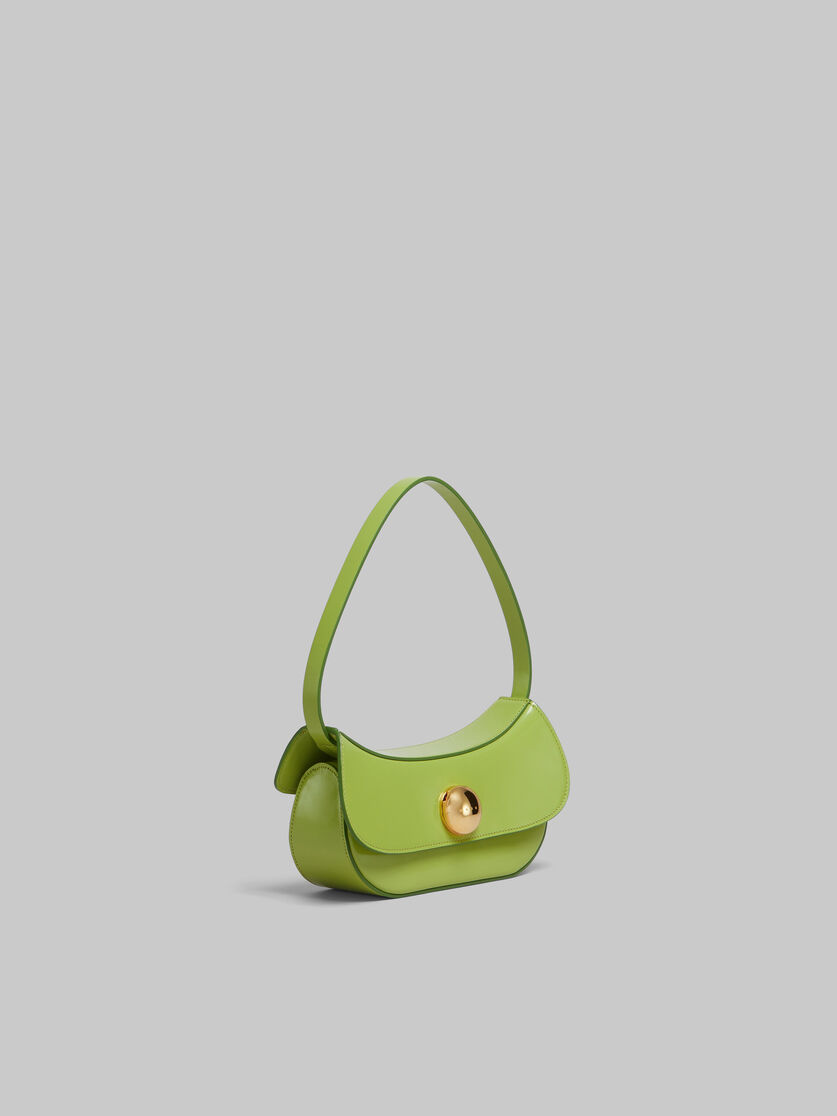 Green leather Butterfly small hobo bag | Marni