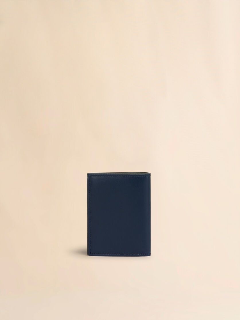 ブラック レザー製 二つ折りウォレット、レイズド マルニロゴ - 財布 - Image 3