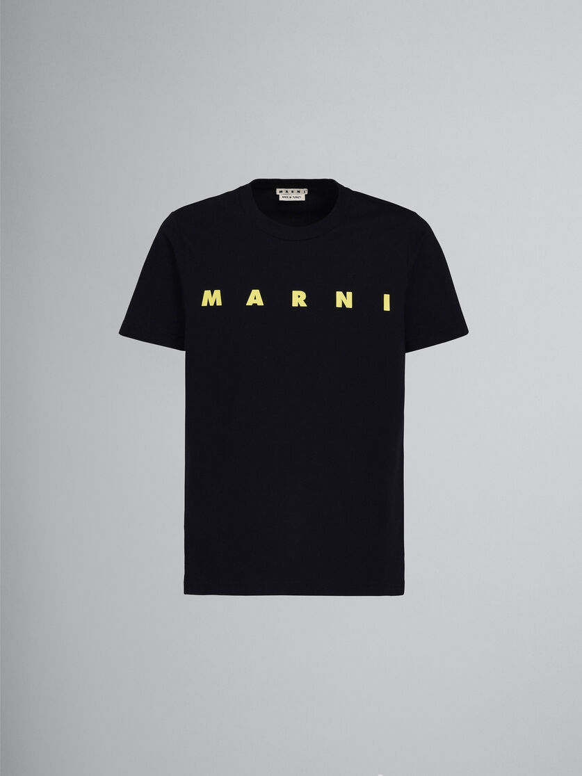 Vergelding club evalueren Black logo print T-shirt | Marni