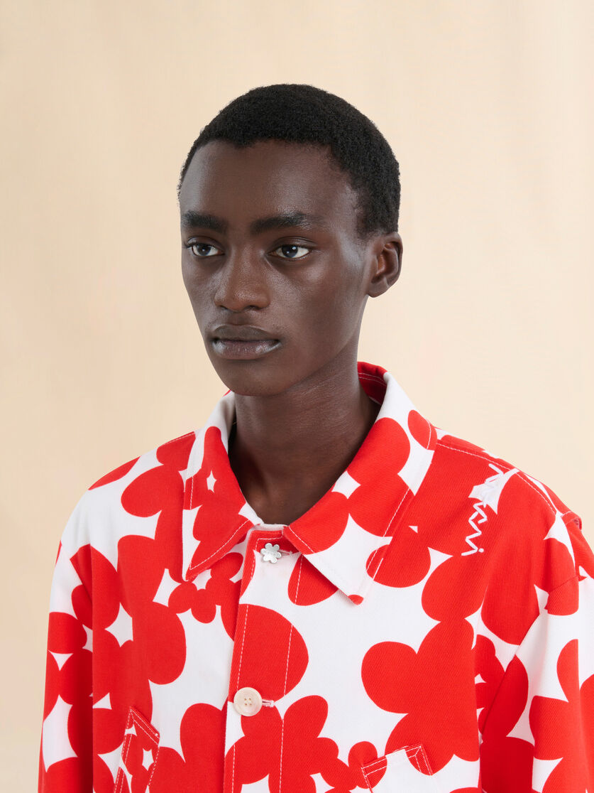 Red and white Dillies print jacket - Jackets - Image 4