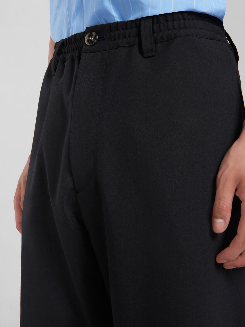 Black tropical wool trousers - Pants - Image 4