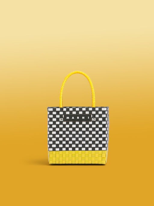 サン MARNI MARKET TAXI BASKET MINI - ショッピングバッグ