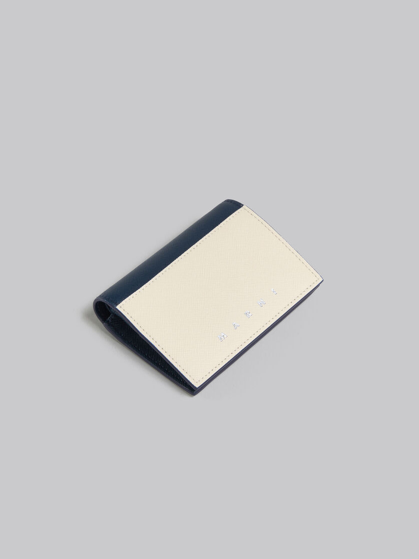 ディープブルー グリーン サフィアーノレザー製 二つ折りウォレット - 財布 - Image 5
