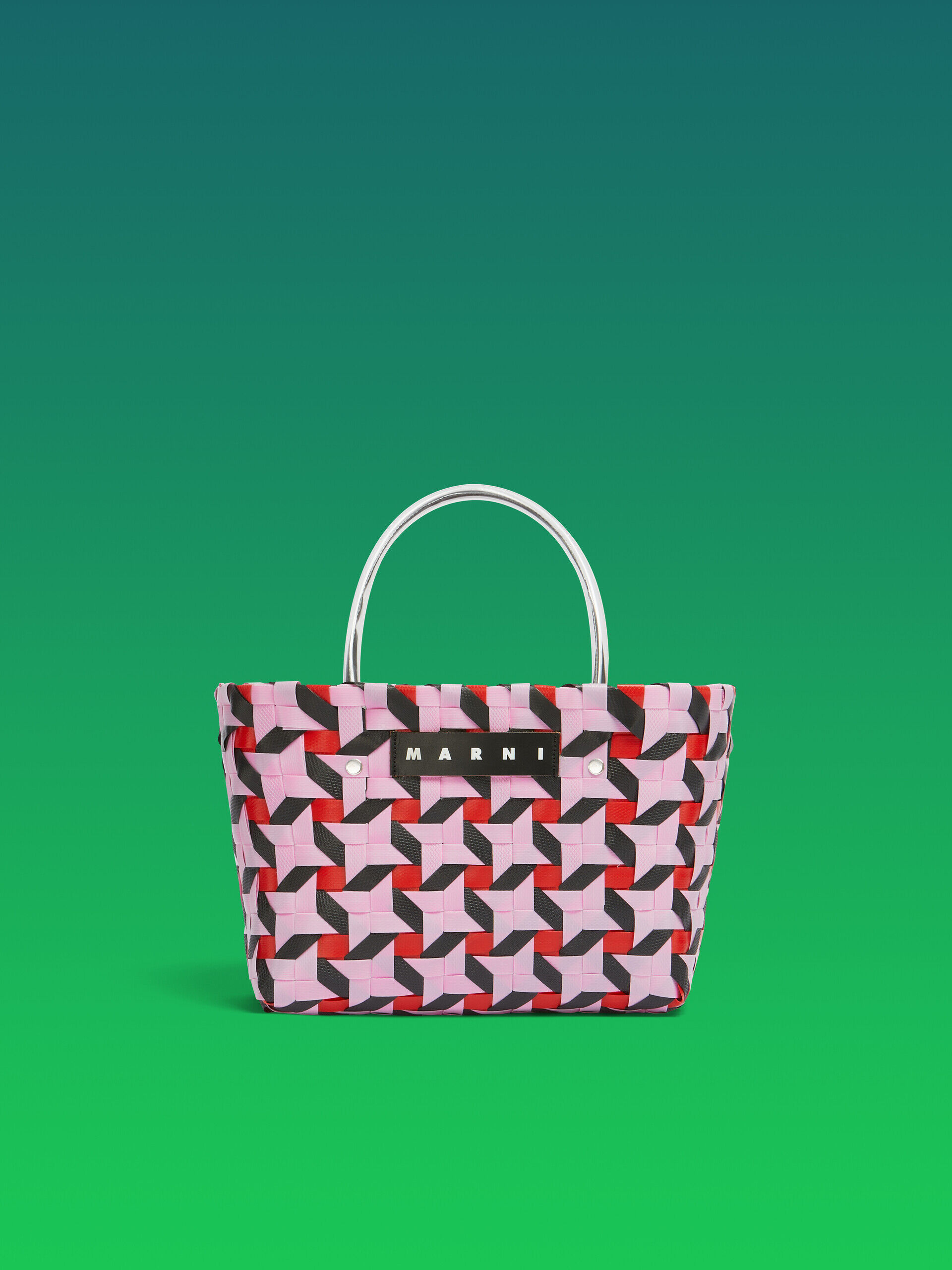 MARNI MARKET Criss-Cross ミニ バスケットバッグ ピンク スター MARNI MARKET ミニバスケットバッグ | Marni