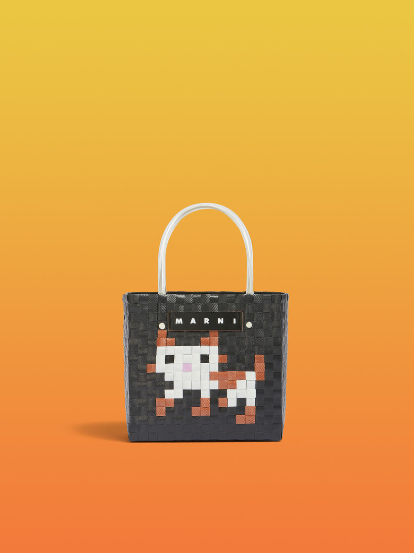 MARNI MARKET ANIMAL KORBTASCHE in Dunkelgrau | Marni 