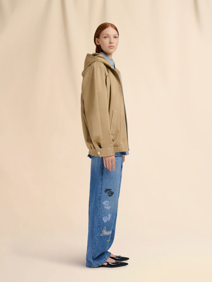 Brown drill bomber jacket - Jackets - Image 6