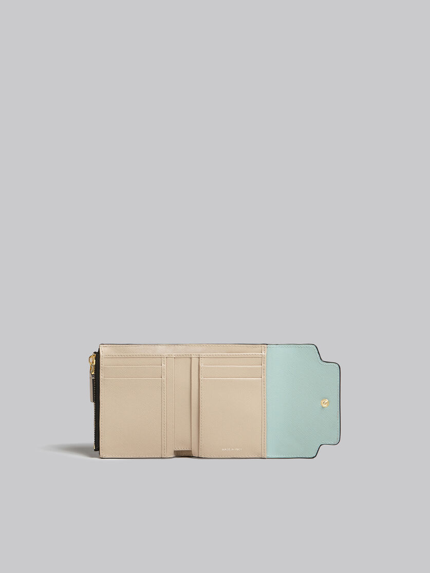 ライトグリーン、ホワイト、ブラウン サフィアーノレザー製ウォレット - 財布 - Image 2