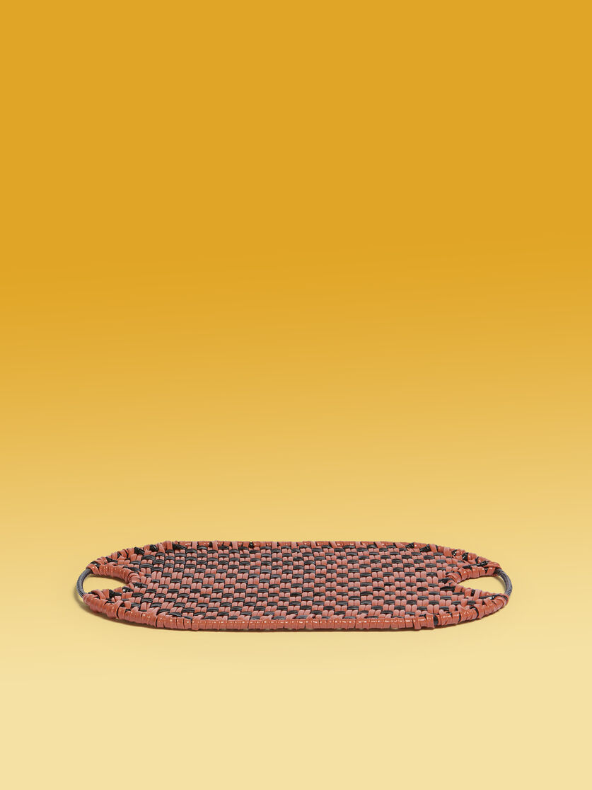 Orange Marni Market Woven Tray - Accessories - Image 1