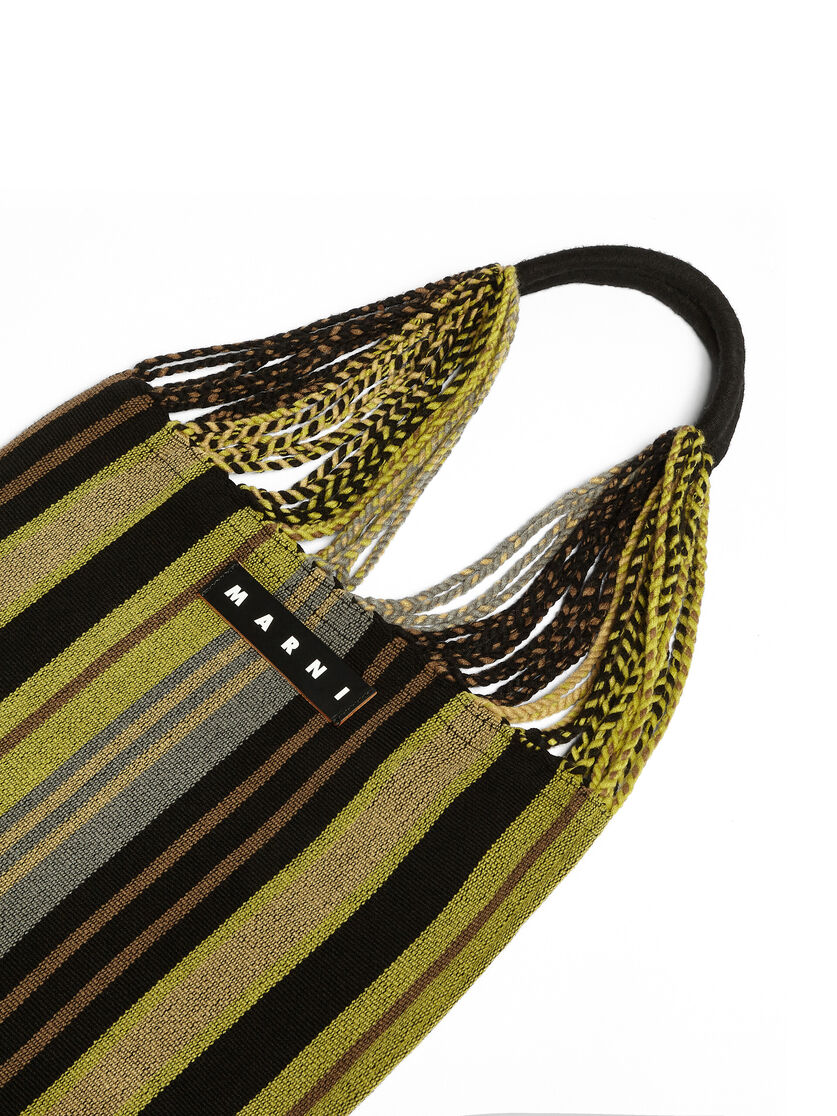 MARNI MARKET ポリエステル ショッピングバッグ ハンモック風ハンドル付き グレー/ターコイズ/レッド - ハンドバッグ - Image 4