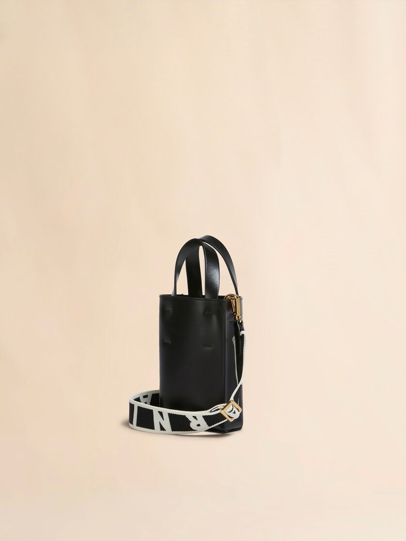MUSEO nano bag in light blue leather - Shopping Bags - Image 3