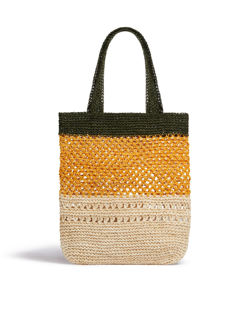 ホワイト&ブラック MARNI MARKET FIQUE ナチュラルファイバーショッパー - ショッピングバッグ - Image 3