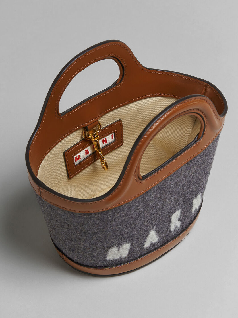 Mini-sac TROPICALIA en feutre et cuir - Sacs à main - Image 4