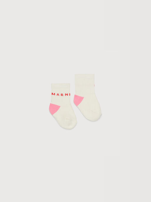 Off-white cotton-nylon socks with Marni logo - Socks