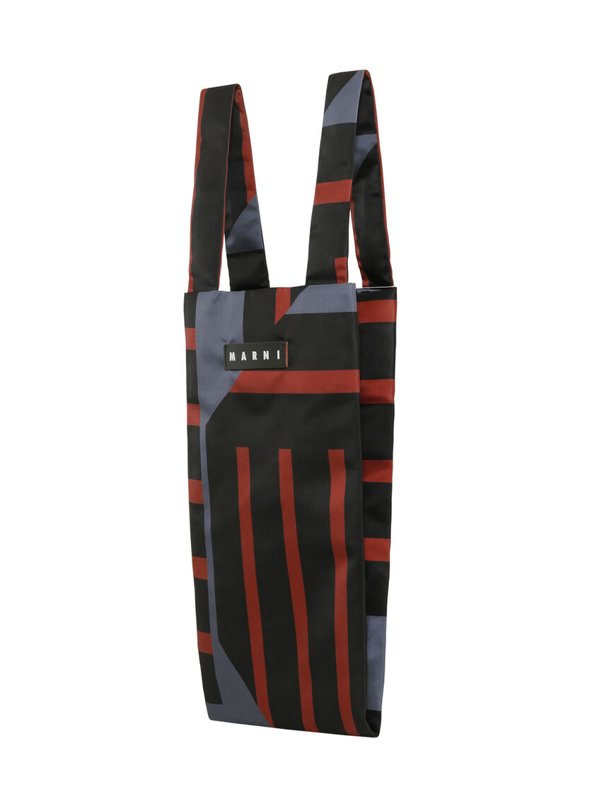 ヌガー＋ブラック MARNI MARKET ARCHIVE FABRIC TOTE BAG, Image 3