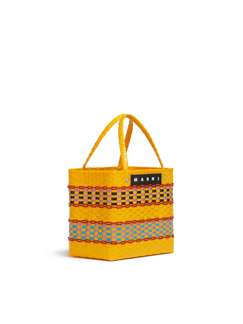 イエロー MARNI MARKET RETRO スモール バスケットバッグ - ショッピングバッグ - Image 2