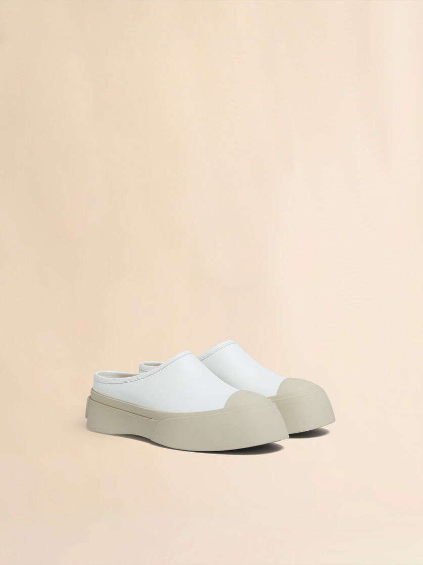 Grey leather Pablo sabot - Sneakers - Image 2