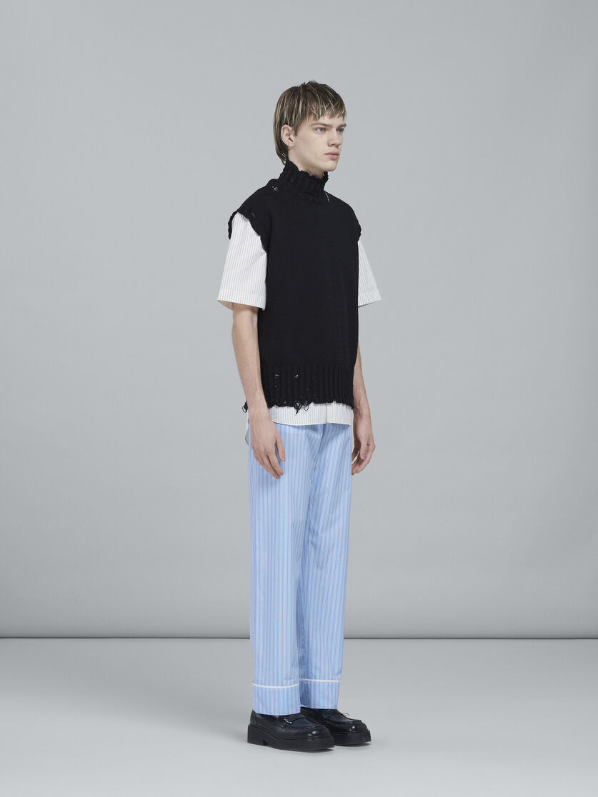 Black cotton vest - Pullovers - Image 5