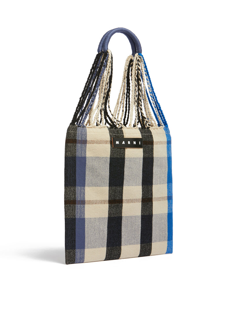 ブラック チェック MARNI MARKET HAMMOCK クロシェバッグ | Marni