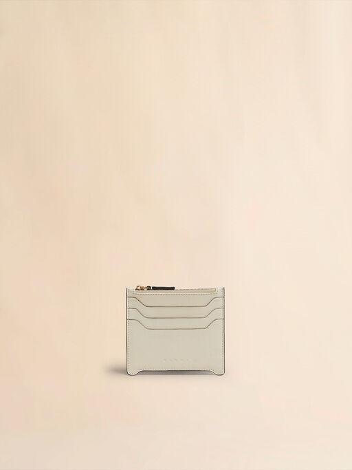 Cream leather Trunkaroo card case - Wallets